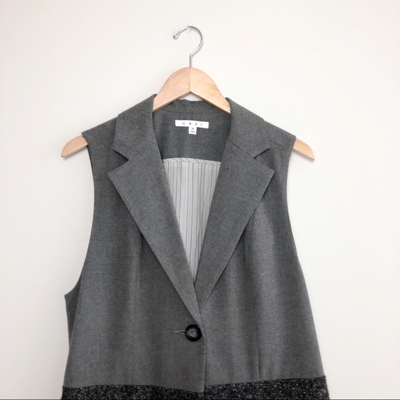 Cabi Over the Moon Tweed Vest Grey Size M #518 - Picture 4 of 8